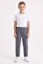 Beli Lace-Up Combed Cotton Fabric Unisex Children's Trousers - 6