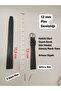 12 mm Compatible Watch Band - Black Color Flat Model, Genuine Leather Design, Silver Color Buckle, (Second Item in the Cart Is 100 Tl.)