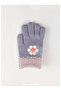 95% Acrylic 5% Elastane, Girls' Gloves (4-8 Years Old) - 3