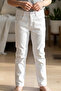 Boy's Gabardine Trousers with Buttons and Zipper, 5-9 Years, Ecru - 2