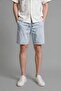 Regular Fit Elastic Waist Ice Blue Jean Bermuda Shorts I3210Ax26Sm - 4