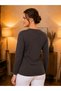 Basic Wide Fit 100% Cotton Long Sleeve T-Shirt - 4