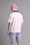 Boxy Fit Half Zipper Printed Short Sleeve Polo T-Shirt H7489Ax26Hs - 3