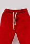 Unisex Children's Tag Detailed Cotton Seasonal 2-Piece Top and Bottom Set - Red - 6
