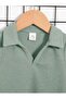 Baby Kids Cotton Waffle V-Neck Summer 2-Piece T-Shirt and Shorts Set - Green - 3