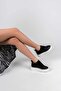 Women's Hidden Heel Black BT Sports Shoes - 5