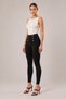 Black Gold Button Detail and Cross-Stitch High-Waisted Shaping Winter Knit Leggings - 6