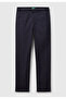 Men's Navy Blue Slim Fit Chino Trousers