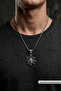 Biohazard with Lion Handcrafted Stainless Steel Chain Men Necklace - 2