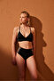 Black Basic Bralette Bikini Top - 2