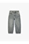 Cotton Loose Fit Denim Trousers - 4