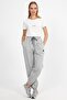 Wide Fit Jogger Sweatpants with Ribbon Inside (B23-0029)