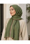 حواف أسطوانية شال موسلين بلون سادة 90x190 سم