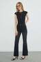 High Waist Zipper Flare Jeans