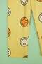 Smiling Face Patterned Fleece Unisex Children's Pajama Bottoms - 5