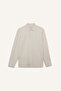 100% Cotton Regular Fit Polo Collar Long Sleeve Basic Shirt E7741Ax26Sp - 4