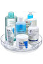 Lazy Susan Rack Organizer, 360 Degree Rotating Round Lazy Susan Turntable for Cabinet, Clear - 4
