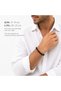 Mat Onyx and Lava Stone Men's Natural Stone Bracelet - 8 Mm, Cube Lava Stone, Elastic - 3
