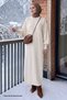 Mina Balloon Sleeve Knitwear Dress - Cream