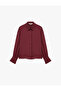 Crepe Fabric Buttoned Classic Collar Long Sleeve Shirt - 6