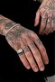 Silver Rectangular Men's Ring - 3