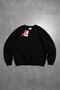 سويت شيرت رجالي أسود من Crupt Essentials Crop Boxy