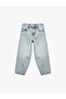 Cotton Balloon Fit Denim Trousers - 5