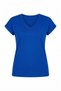 Blue v-neck soft textured t-shirt - 2