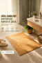Pbt-374 Wooden Seat Edge Mat Bamboo Mat Non-Slip Bathroom Mat 45X70Cm