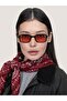 Unisex Rectangular Sunglasses Black Frame Pink Glass Uv Protection Pirlo C5 - 3