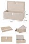 Set of 4 Large Size Box with Lid 70X40X30 Storage Box Blanket Quilt Clothes Organizer Mega Plus - 4