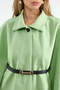 Women's Belted Cashmere Poncho 1320 - E.Green - 3