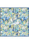 Multicolored Flower Pattern 100% Twill Silk Scarf 4315 - 83 - 3