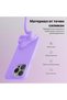 Silicone case iPhone 12 Pro Max, with microfiber, thin, protective, raised edges, light lilac - 2