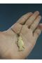 Hip Hop Style Holy Death Skeleton Gold Color 316L Stainless Steel Figure Necklace