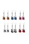 Guitar Earrings Orange - 4