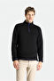 Half Zipper Mock Neck Cold-Proof Non-Pilling Fleece Sweatshirt - 3