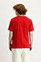 Crew Neck Slim Fit Slim Fit Linen Blend T-Shirt - 3