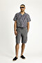 Linen Bermuda with Lace-Up Waist and Cargo Pockets - 8682608545422 - 4