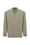 Half Turtleneck Regular Fit Zippered Patterned Knitted Wool Sweater - 2