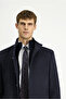 Plain Classic Coat with Regular Fit Wool - 4