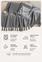 Yvz |   Hand-Tied Cotton Textured, Non-Slip Multi-Purpose Bohemian Sofa Cover, Washable Single&Double&Triple 180X210 Modern Sofa Bed Cover, Armchair Cover, Sofa Shawl Anthracite - 7