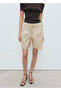 Linen Shorts with Belt Bow