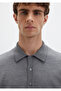 Gray Wool Knitwear Polo 0710387-80018 - 8