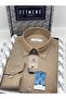 Classic Long Sleeve Cotton Collared Buttoned Gift Boxed Easy-Iron Men's Shirt Fs-003897 - Brown - 3
