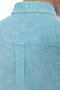 Slim Fit Long Sleeve Lapel Buttoned Breathable Linen Gift Boxed Men's Shirt Fs-004548 - Dark Mint - 8
