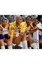 Alayra Framed Magic Johnson Kareem Abdul Jabbar James Worthy Byron Scott Signed Photo Autograph Print Wall Art Home Decor