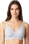 Women's Ice Blue Laser Cut Unpadded Bra