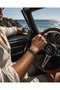Men's Bracelet Genuine Leather Natural Stone Handmade Bohemian Stylish Casual Style Men's Accessory - 2