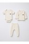 Newborn 100% Cotton 7-Piece Hospital Discharge Set Ribbed Soft Textured Baby Set Organic - 3